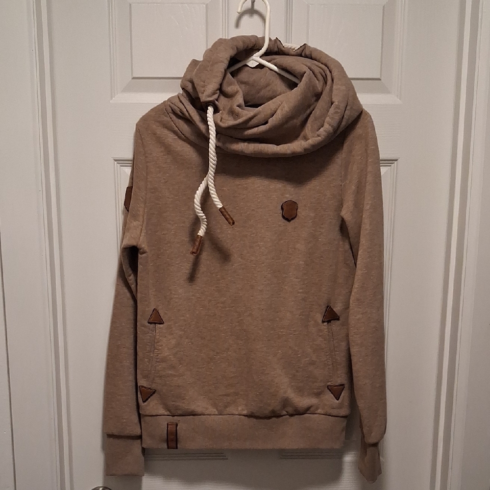 Naketano Brown Ribbed Detail Top